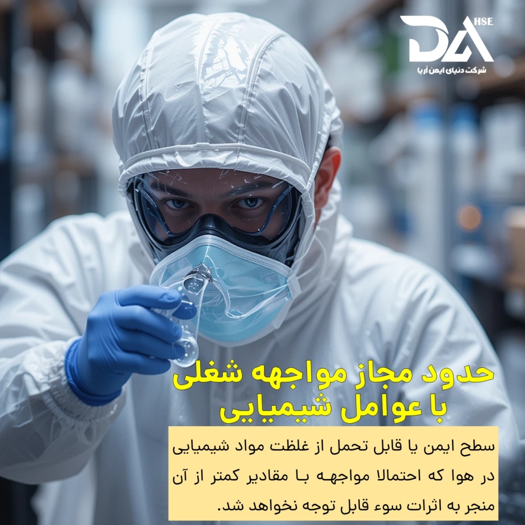 حدود مجاز مواجهه شغلی با عوامل شیمیایی: